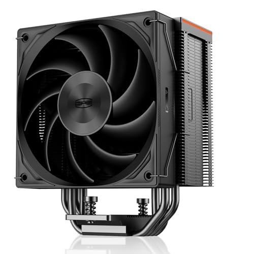 PCCOOLER RZ400 CPU Cooler TDP 180W CPU Air Cooler Single Tower CPU Fan 4 HeatPipe CPU Cooling System Three Modes PWM Silent Fans, Easy Install Air Cooler for Intel LGA 115X/1200/1700,AMD AM4/AM5,BK