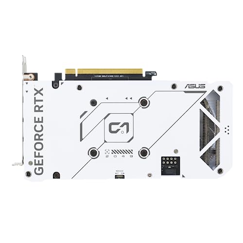 ASUS Dual GeForce RTX™ 4060 OC White Edition 8GB GDDR6 (PCIe 4.0, 8GB GDDR6, DLSS 3, HDMI 2.1a, DisplayPort 1.4a, 2.5-Slot Design, Axial-tech Fan Design, 0dB Technology, and More)