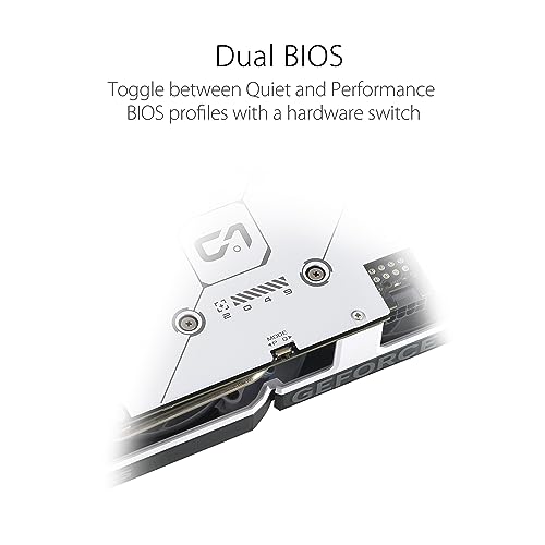 ASUS Dual GeForce RTX™ 4060 OC White Edition 8GB GDDR6 (PCIe 4.0, 8GB GDDR6, DLSS 3, HDMI 2.1a, DisplayPort 1.4a, 2.5-Slot Design, Axial-tech Fan Design, 0dB Technology, and More)