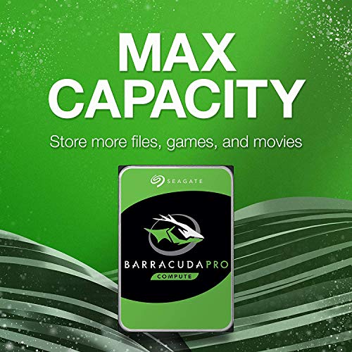 Seagate Barracuda Pro 12TB Internal Hard Drive Performance HDD – 3.5 Inch SATA 6 Gb/s 7200 RPM 256MB Cache for Computer Desktop (ST12000DM0007) (Renewed)