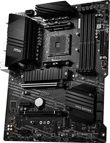 MSI B550-A PRO ProSeries Motherboard (AMD Ryzen 5000, AM4, DDR4, PCIe 4.0, SATA 6Gb/s, M.2, USB 3.2 Gen 2, HDMI/DP, ATX)