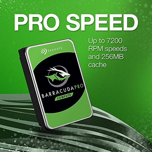 Seagate Barracuda Pro 12TB Internal Hard Drive Performance HDD – 3.5 Inch SATA 6 Gb/s 7200 RPM 256MB Cache for Computer Desktop (ST12000DM0007) (Renewed)