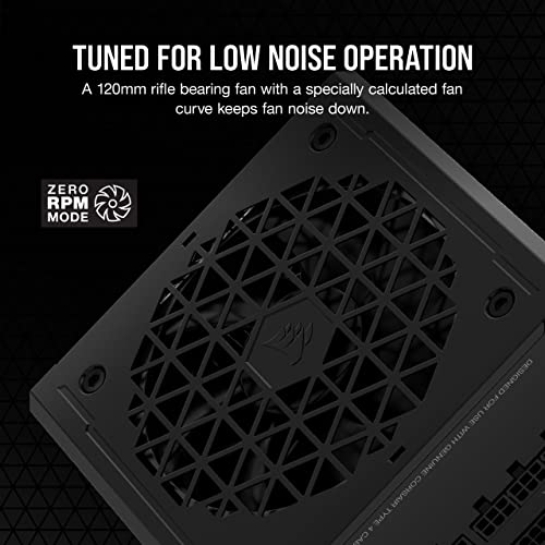 Corsair RM1000e (2023) Fully Modular Low-Noise Power Supply - ATX 3.0 & PCIe 5.0 Compliant - 105°C-Rated Capacitors - 80 Plus Gold Efficiency - Modern Standby Support - Black