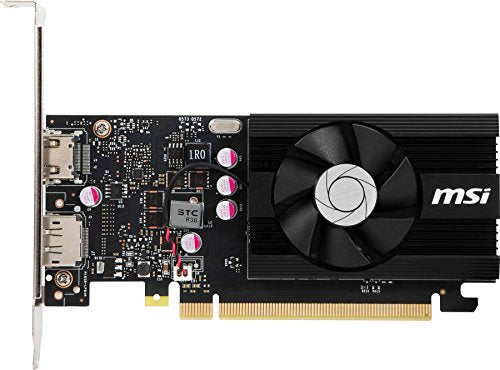 MSI Gaming GeForce GT 1030 4GB GDRR4 64-bit HDCP Support DirectX 12 DP/HDMI Single Fan OC Graphics Card (GT 1030 4GD4 LP OC)