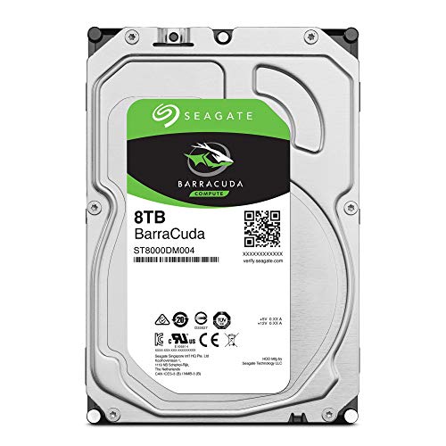 Seagate BarraCuda 8TB Internal Hard Drive HDD – 3.5 Inch Sata 6 Gb/s 5400 RPM 256MB Cache for Computer Desktop PC (ST8000DMZ04/004)