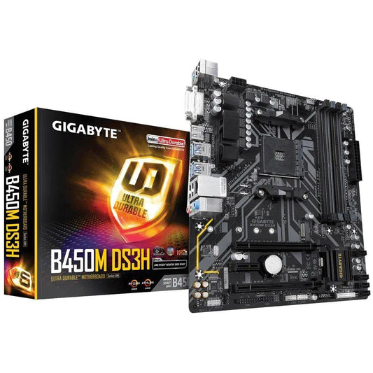 Gigabyte B450M DS3H WiFi (AM4//AMD/B450/mATX/SATA 6GB/s/USB 3.1/HDMI/Wifi/DDR4/Motherboard)