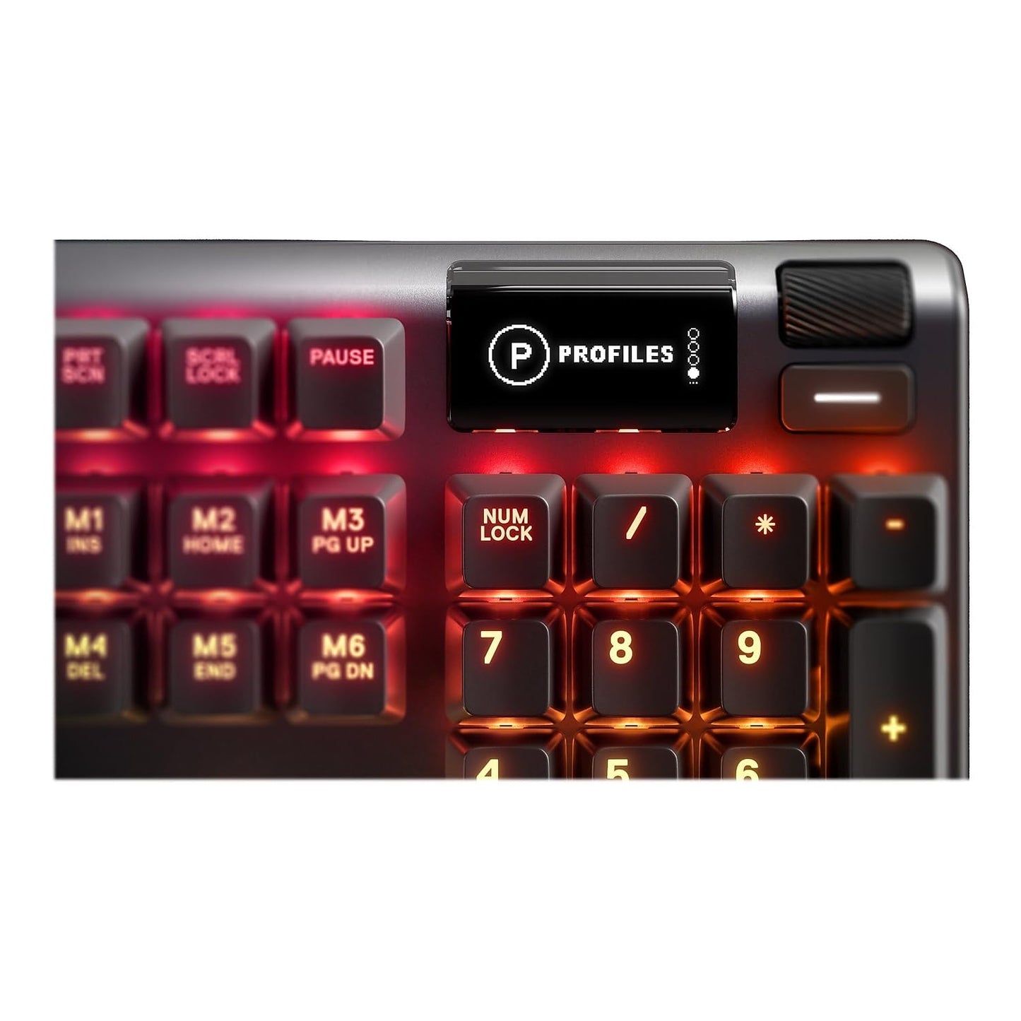 SteelSeries USB Apex 5 Hybrid Mechanical Gaming Keyboard – Per-Key RGB Illumination – Aircraft Grade Aluminum Alloy Frame – OLED Smart Display (Hybrid Blue Switch)