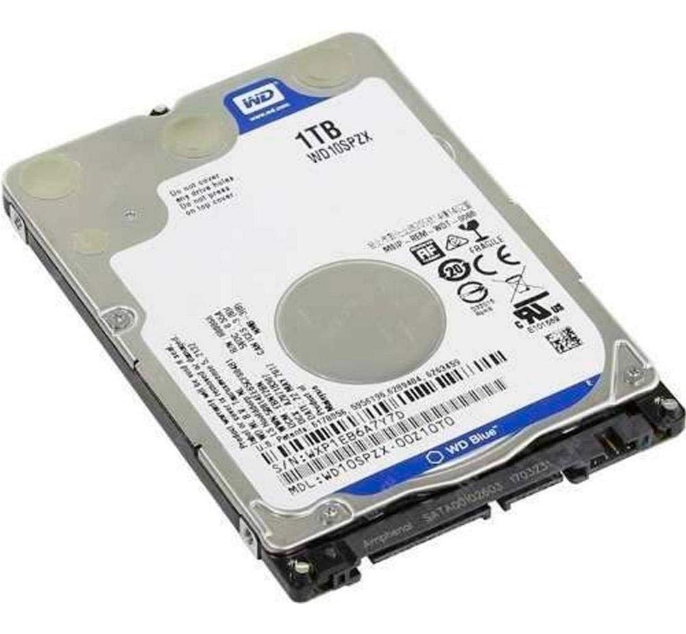 Western Digital 1TB WD Blue Mobile Hard Drive HDD - 5400 RPM, SATA 6 Gb/s, 128 MB Cache, 2.5" - WD10SPZX