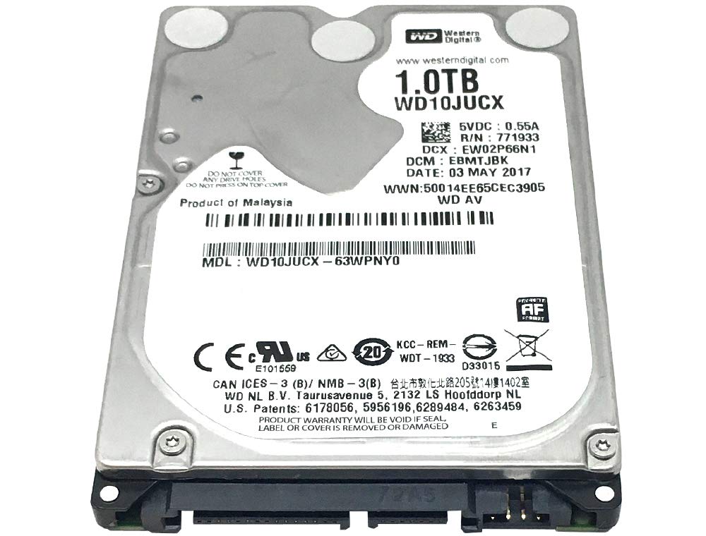 Western Digital 1TB 5400RPM 16MB Cache SATA 6.0Gb/s 2.5inch Hard Drive (for PS4 Game Console HDD Upgrade/Repair)