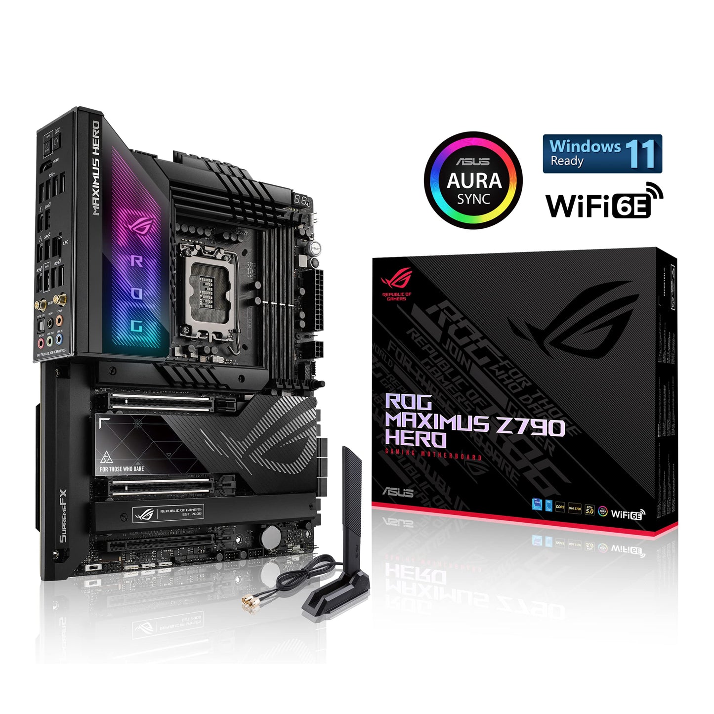 ASUS ROG Maximus Z790 Hero WiFi6E LGA 1700(Intel 14th,13th&12th Gen) ATX gaming motherboard(PCIe 5.0,DDR5,20+1power stages,2.5Gb LAN, Bluetooth V5.2,2x Thunderbolt 4 ports,5xM.2, Thunderbolt 4/USB4 )