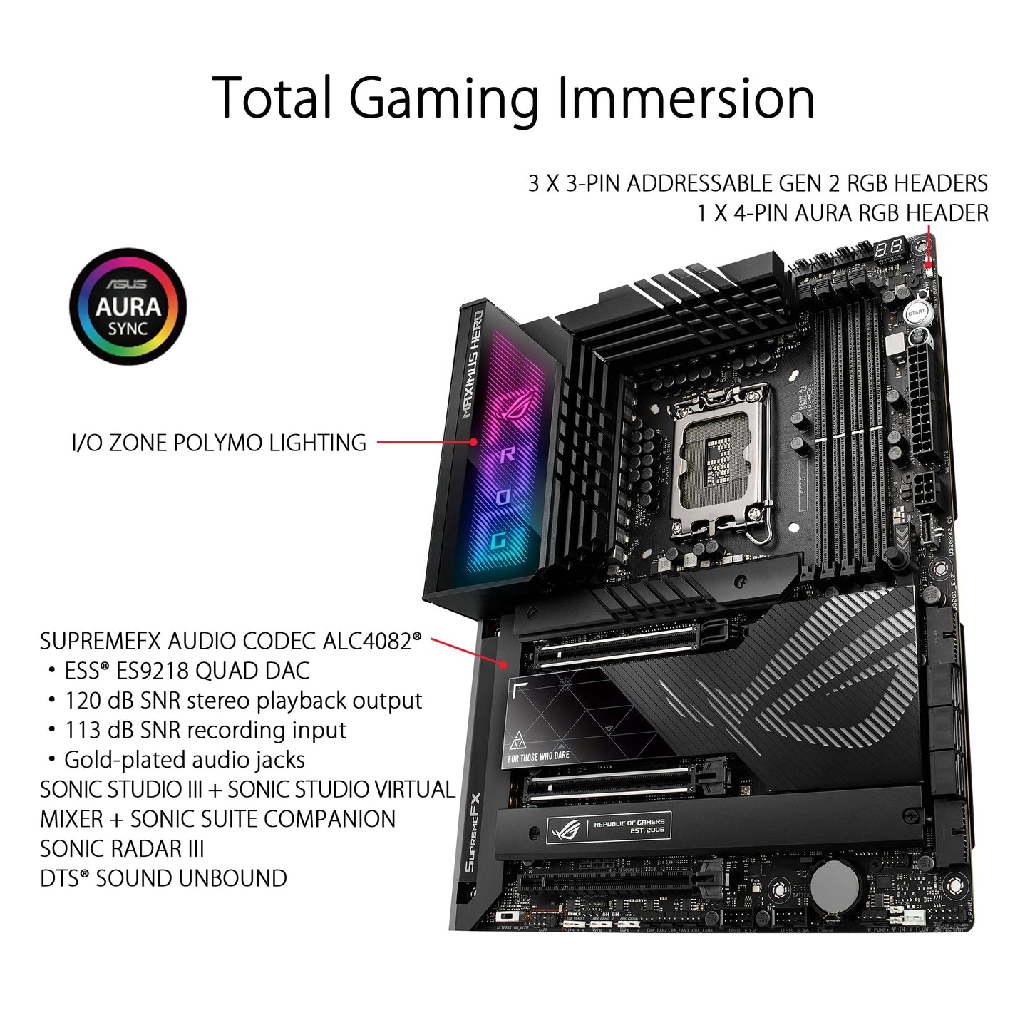 ASUS ROG Maximus Z790 Hero WiFi6E LGA 1700(Intel 14th,13th&12th Gen) ATX gaming motherboard(PCIe 5.0,DDR5,20+1power stages,2.5Gb LAN, Bluetooth V5.2,2x Thunderbolt 4 ports,5xM.2, Thunderbolt 4/USB4 )